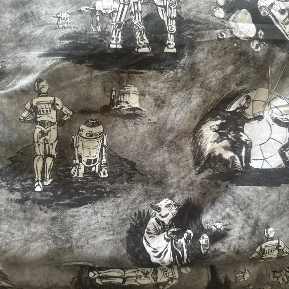 Pottery Barn Teen Star Wars Iconic Moments XL Twin Sheet Set Cotton Black/Gray